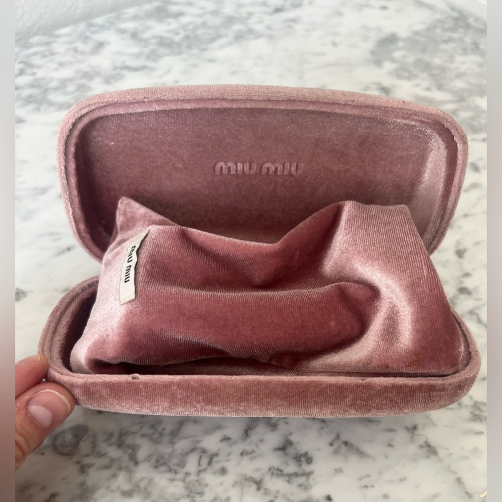 Miu Miu SMU51P Gold & Purple Gradient Cat Eye Sunglasses - Picture 9 of 10